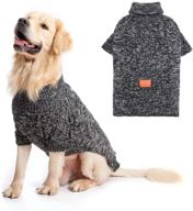 🐾 stay warm and stylish: kooltail dog winter clothes - turtleneck fleece sweater with leash hole for small to large dogs logo