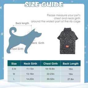 img 3 attached to 🐾 Stay Warm and Stylish: KOOLTAIL Dog Winter Clothes - Turtleneck Fleece Sweater with Leash Hole for Small to Large Dogs