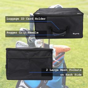 img 3 attached to 🏌️ Golf Trunk Organizer Storage by MEARTEVE - Foldable Waterproof Car Golf Locker for Travel with Adjustable Compartments, Ideal for Storing Golf Accessories