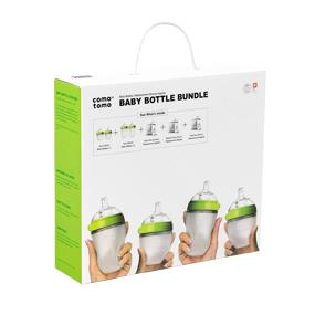 img 4 attached to Comotomo Baby Bottle Bundle Green
