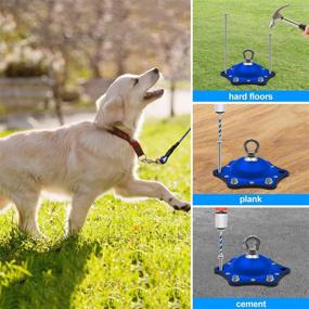 img 2 attached to 🐾 Premium Dog Tie Out Stake with 360° Swivel, 30FT Cable - Heavy-Duty Anchor for Outdoor Activities, Rust Proof & Suitable for Dogs up to 100LBS