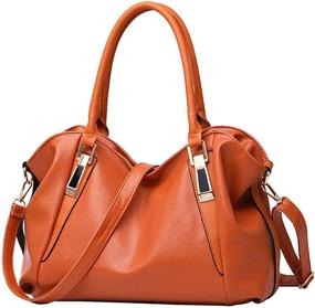 img 4 attached to Ladies Handbags Classic Fashion Shoulder Women's Handbags & Wallets for Shoulder Bags