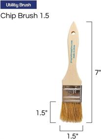 img 3 attached to 🖌️ Pro Grade Chip Paint Brushes - 36 Pack of 1.5 Inch Brushes for Precision Painting