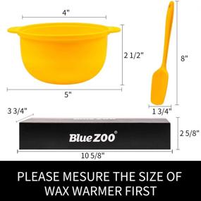 img 3 attached to 🕯️ Wax Pot Set for Wax Warmer: Reusable & Non-Stick Silicone Spatulas and Pot for Hard Wax Heater - Easy to Clean Boiler Set of 2