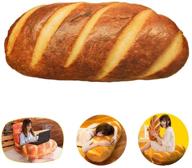 🥖 lzymsz 3d simulation bread baguette pillow, plush stuffed food lumbar back cushion, soft 3d butter bread cushion throw pillow for sofa / home bedroom / office / dormitory (15.8 inches, butter), seo-optimized logo