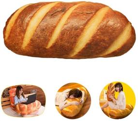 img 4 attached to 🥖 LZYMSZ 3D Simulation Bread Baguette Pillow, Plush Stuffed Food Lumbar Back Cushion, Soft 3D Butter Bread Cushion Throw Pillow for Sofa / Home Bedroom / Office / Dormitory (15.8 inches, Butter), SEO-Optimized