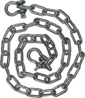 ⚓️ sgt knots 4-foot galvanized anchor chain for boats with metal shackle – marine chain 2 shackles (5/16 in) логотип