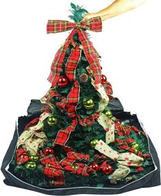 img 3 attached to 🎄 Pre-Lit 6 Ft Pull Up Pop Up Christmas Tree with Complete Decorations and Storage Bag - Includes Ornaments, Pinecones, Stand, and Warm Lights
