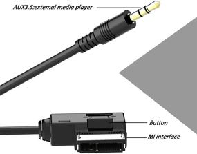 img 1 attached to 🚗 CHELINK 2M Car Kit MI Audio Music Media Interface 3.5mm Aux Adapter Cable for Mercedes Benz CLS E ML S SL SLK GL GLK R W Class with iPhone 4 5 6 iPod