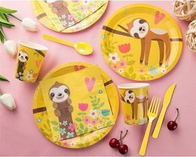 img 3 attached to 🌸 Bundle of Springtime Plates, Napkins, and Cutlery