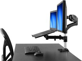 img 3 attached to 💻 StarTech.com Laptop Monitor Stand - Full Motion Articulating - VESA Mount Computer Monitor Desk Mount