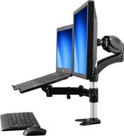💻 startech.com laptop monitor stand - full motion articulating - vesa mount computer monitor desk mount logo