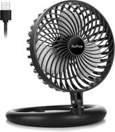 🌬️ nupow 8-inch usb desk fan: portable, quiet, and space-saving for bedroom, office, or home logo