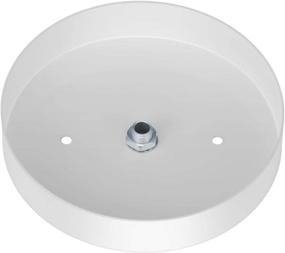 img 1 attached to 🔆 White Canomo 5 1/8-Inch Modern Ceiling Lighting Canopy Kit - Loop, Cross Bar, and Mounting Screws Included