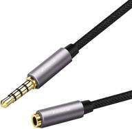 🎧 anbear 4ft headphone extension cable - gold plated 3.5mm male to female stereo audio cord for ipad, smartphones, tablets, media players logo