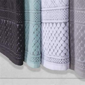 img 2 attached to Premium Large Hand Towels Set - Pack of 4, Ultra Soft and Fast Drying Hand Towels (Teal Gray, 40x 20in)