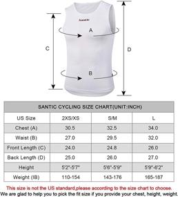 img 2 attached to 🚴 Santic Men's Sleeveless Cycling Base Layer Tank Top: Quick Dry Star Biking Undershirt Vest Jersey