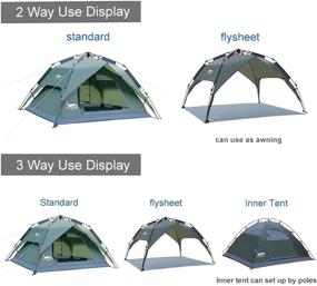 img 3 attached to DESERT FOX Camping Automatic Водонепроницаемый