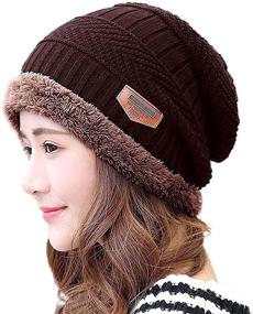 img 4 attached to HINDAWI Winter Hats for Women & Men: Stylish Slouchy Beanie Skull Caps for Warmth and Style