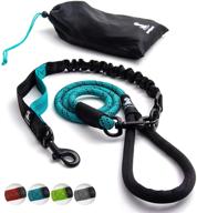 shock absorbing heavy duty bungee leash for large and medium dogs - anti-pull, reflective, no-slip outdoor leash logo