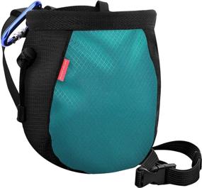 img 4 attached to Rhino Valley Chalk Bag – Leak-Proof Drawstring Magnesia Sack with Adjustable Belt and Carabiner for Gymnastics, Rock Climbing, Bouldering, Weightlifting, and Crossfit