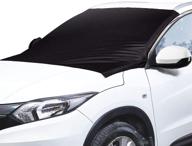❄️ premium windshield snow &amp; ice cover: waterproof, sun protection for all cars, trucks, suvs, mpvs, with strong magnetic (47&#34; × 82&#34;) logo