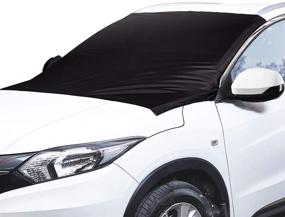 img 4 attached to ❄️ Premium Windshield Snow &amp; Ice Cover: Waterproof, Sun Protection for All Cars, Trucks, SUVs, MPVs, with Strong Magnetic (47&#34; × 82&#34;)