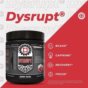 img 2 attached to 🍇 DYSRUPT Berry Bash: BCAA + Caffeine with Electrolytes - Sugar & Gluten Free Supplement for Enhanced Recovery, Fat Burning, Endurance, and Focus