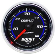 auto meter 6105 cobalt mechanical boost gauge, 2.3125 in: accurate and reliable boost monitoring for your vehicle logo