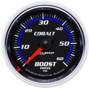 img 1 attached to Auto Meter 6105 Cobalt Mechanical Boost Gauge, 2.3125 in: Accurate and Reliable Boost Monitoring for Your Vehicle