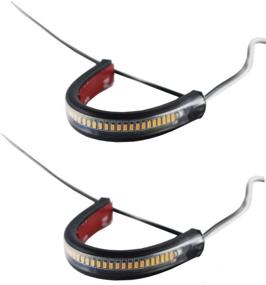 img 4 attached to Gosccess 2PC Flexible Switchback Dual-Color Motorcycle LED Fork Turn Signal DRL Daytime Running Light Waterproof Kit - Universal Fit Motorbike