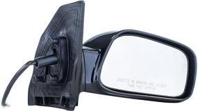 img 4 attached to Replacement Passenger Side Mirror for Toyota Corolla CE 2003-2008 - Smooth Black Power Adjusting Non-Heated Non-Folding Exterior Rear View Mirror - TO1321178