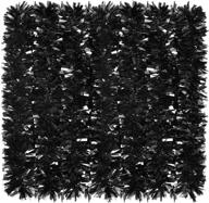 enhance your holiday decor with willbond 26.2 feet metallic christmas tinsel garland in black - perfect for christmas trees, weddings, and birthdays! logo