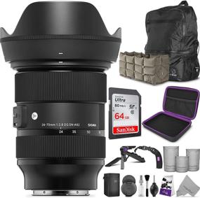 img 4 attached to 📸 Sigma 24-70mm f/2.8 DG DN Art Объектив для камер Sony E Mount: Обширный комплект Altura Photo Advanced Photo and Travel