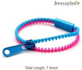 img 3 attached to 🌈 JEWELRIESHOP 12 Pcs Friendship Bracelets: Assorted Mixed Colors - Wholesale Lot with Zipper Closure