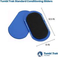 🏃 tumbl trak smooth sliding slider for carpet floors with comfortable top: enhance your workout logo