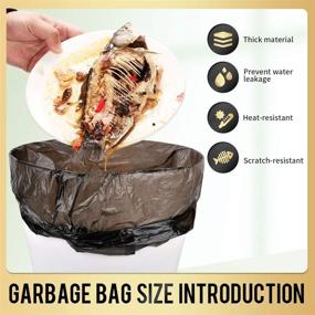 img 2 attached to 🗑 Colorful Small Garbage Bags - 100 Counts in 5 Rolls for Office, Kitchen, Bedroom Waste Bin - Strong Rubbish Bags, Portable Wastebasket Bags