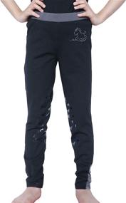 img 4 attached to HR Childs Silicone Riding Breeches Sports & Fitness for Team Sports