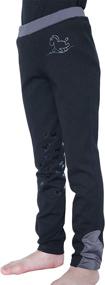 img 1 attached to HR Childs Silicone Riding Breeches Sports & Fitness for Team Sports