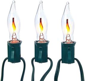 img 3 attached to 🔥 Enhance Your Décor with the Kurt Adler 10-Light Flicker Flame Light Set