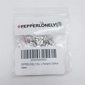 img 1 attached to PEPPERLONELY Antiqued Silver Charms Pendants Beading & Jewelry Making and Charms