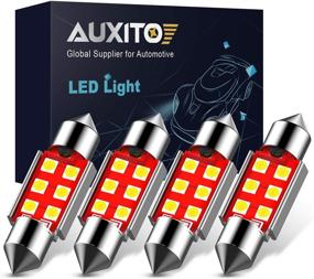 img 4 attached to 🔆 Лампы AUXITO 6418 Festoon LED: Безошибочные 6411 C5W 36мм ксеноново-белые внутренние LED-лампы (набор из 4 шт)