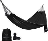 🌿 kingcamp double mesh hammock - lightweight & portable breathable camping hammocks, ideal for outdoor hiking, backpacking, travel, patio, tree - summer season, 440lbs weight capacity, size: 10.5x4.9ft логотип