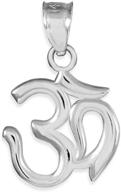 sterling silver hindu meditation pendant logo