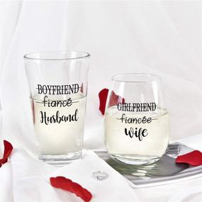 img 1 attached to Husband Stemless Engagement Anniversary Valentines