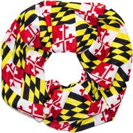 🧣 infinity scarf with maryland state flag design logo