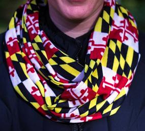 img 1 attached to 🧣 Infinity Scarf with Maryland State Flag Design