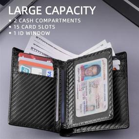 img 2 attached to 💼 Zitahli RFID Blocking Men's Wallet: Safeguard Your Currency with Genuine Capacity & Stylish Design