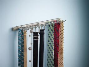 img 3 attached to ClosetMaid 38053 Tie & Belt Rack: Organize Your Accessories with 14 Hooks in Nickel Finish