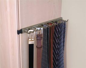 img 2 attached to ClosetMaid 38053 Tie & Belt Rack: Organize Your Accessories with 14 Hooks in Nickel Finish